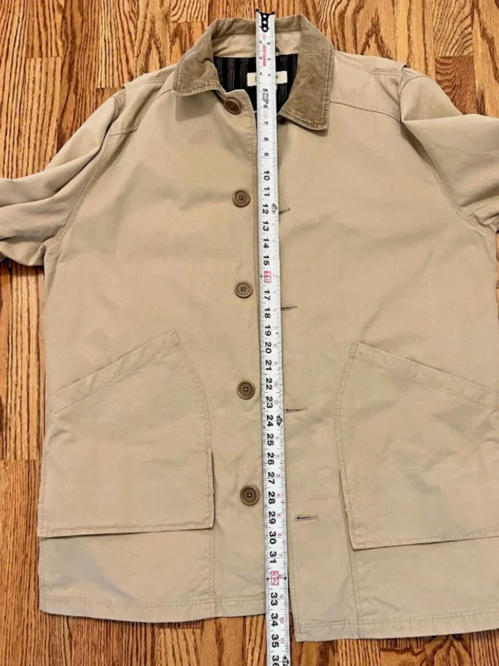 J. Crew Barn Chore Field Jacket Mens Medium Stripe Lining Corduroy Collar